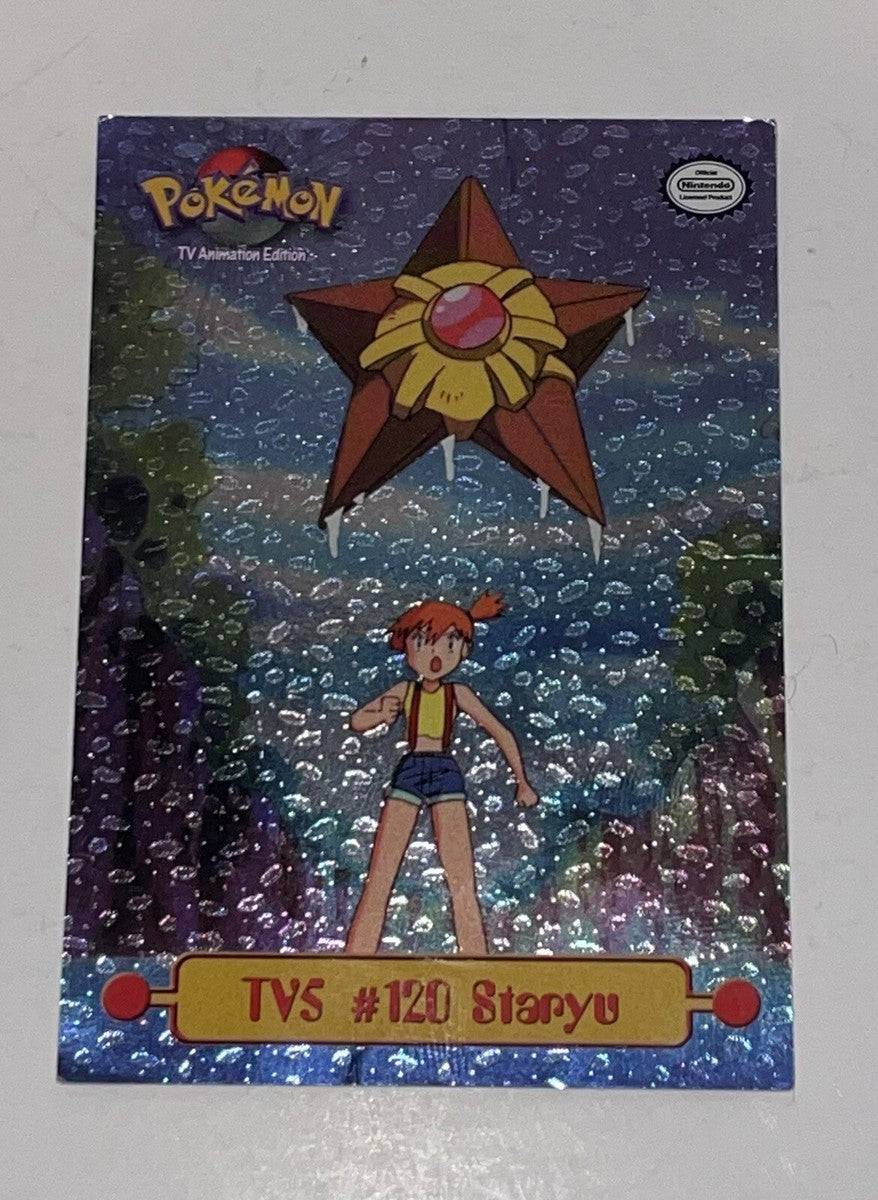 Vintage Pokémon-kort: Staryu TV5 #120 Holo foil– Topps Series 1 (1999)