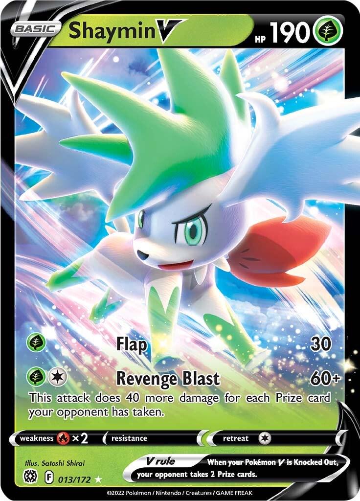 Pokémon-kort: Shaymin V 013/172 (Ultra Rare) – Brilliant Stars