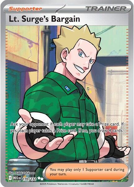 Pokémon TCG: Lt. Surge's Bargain (170/132) – Mega Evolution
