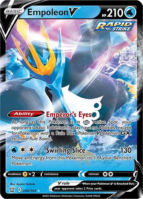 Pokémon-kort Empoleon V 040/163 (Ultra Rare) – Battle Styles