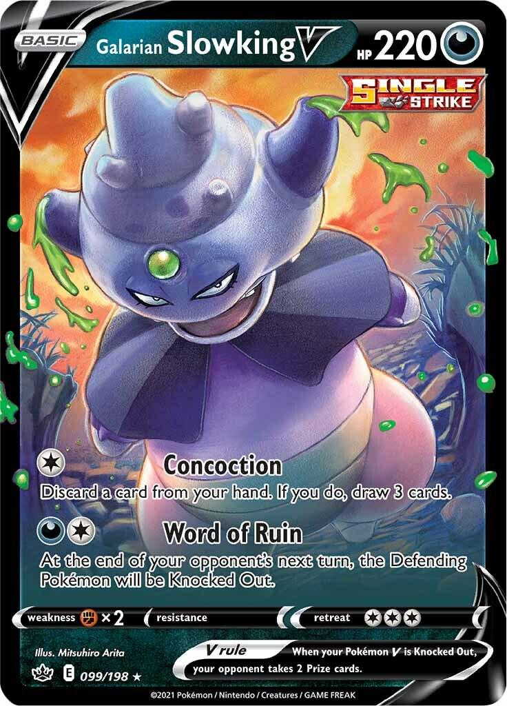 Pokémon-kort Galarian Slowking V 099/198 (Ultra Rare) – Chilling Reign