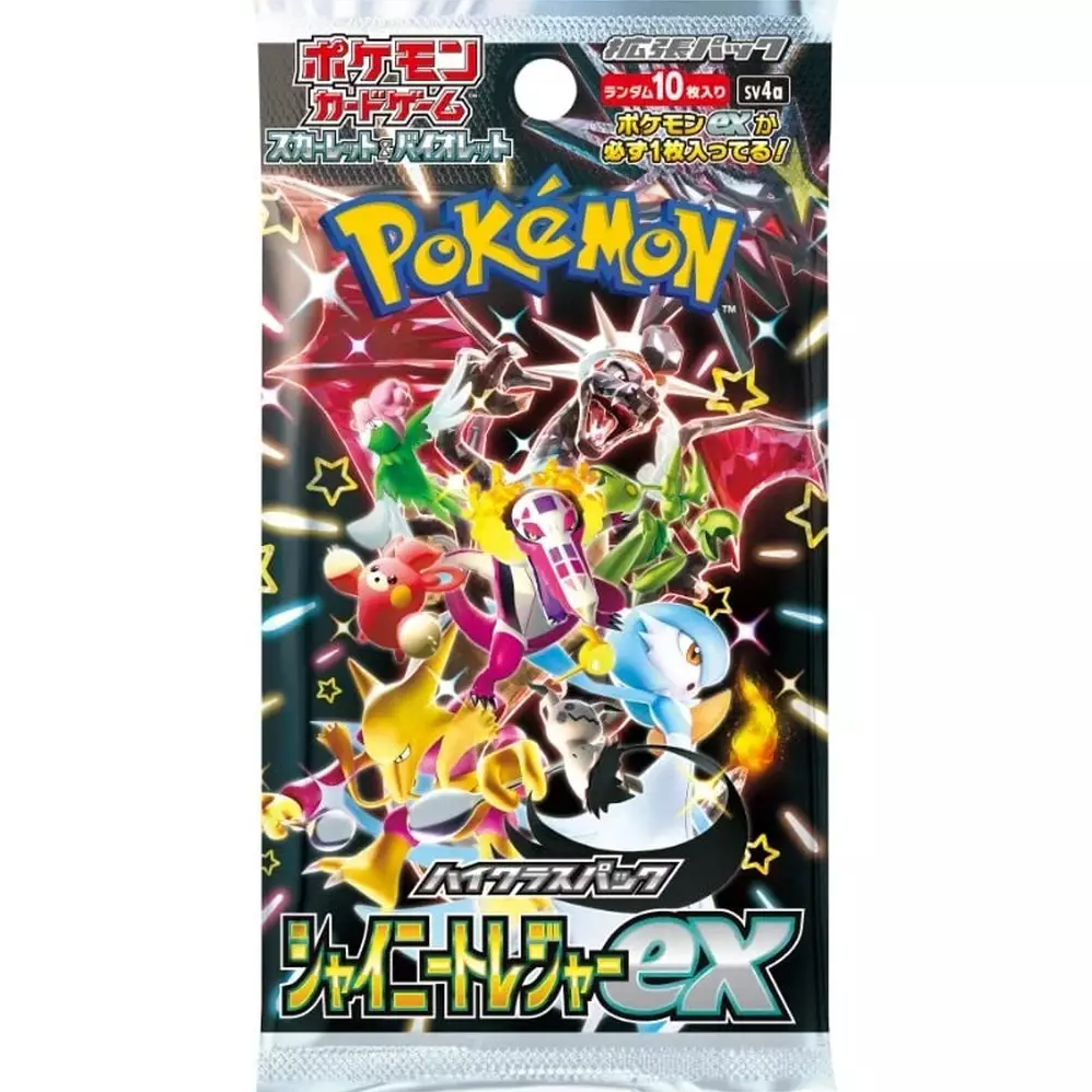 Pokémon TCG: Japansk Scarlet & Violet – Shiny Treasure ex (SV4a) Booster Pack (Oöppnat / Sealed)
