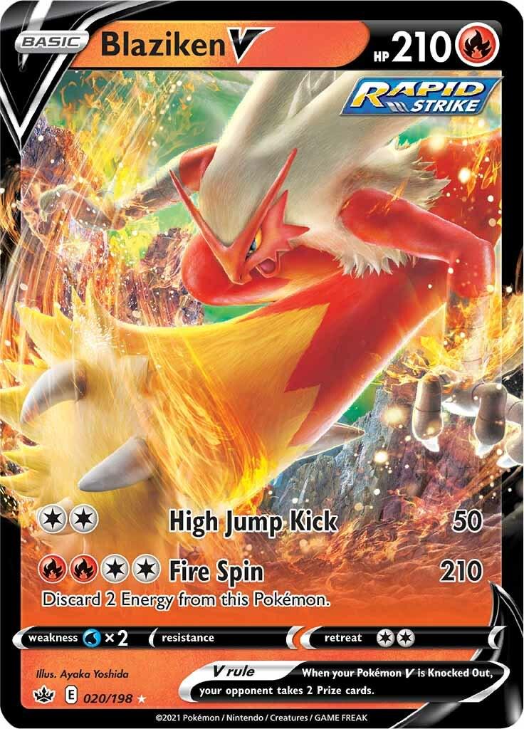 Pokémon-kort Blaziken V 020/198 (Ultra Rare Holo) – Chilling Reign