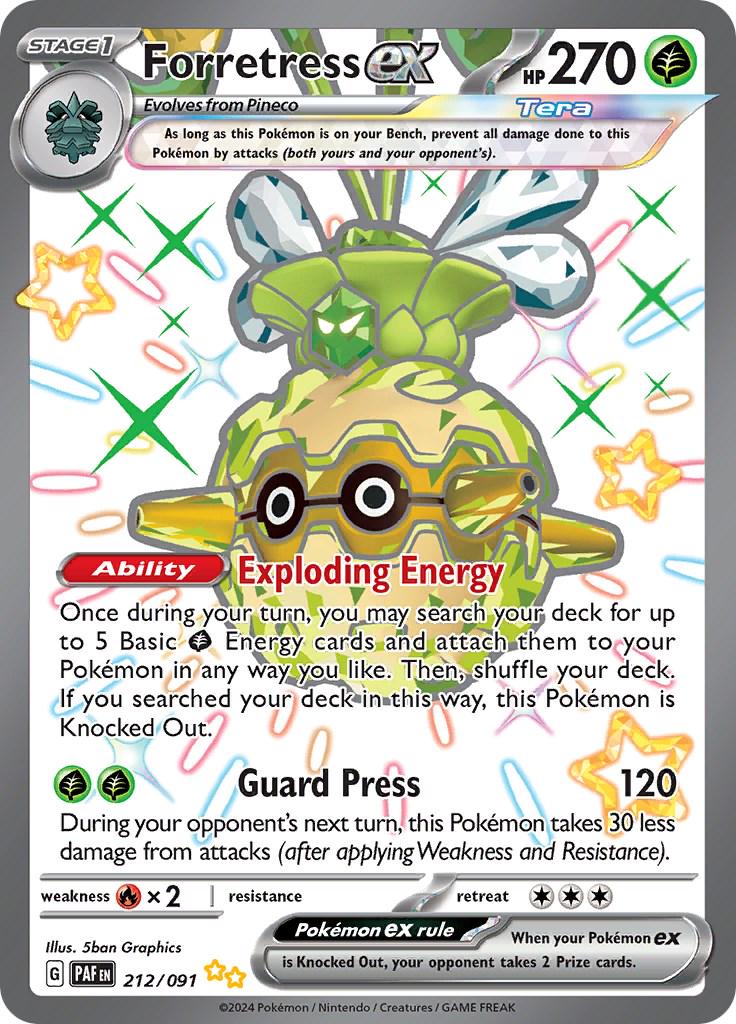 Pokémon-kort Forretress ex 212/091 (Special Illustration Rare) – Paldea Evolved