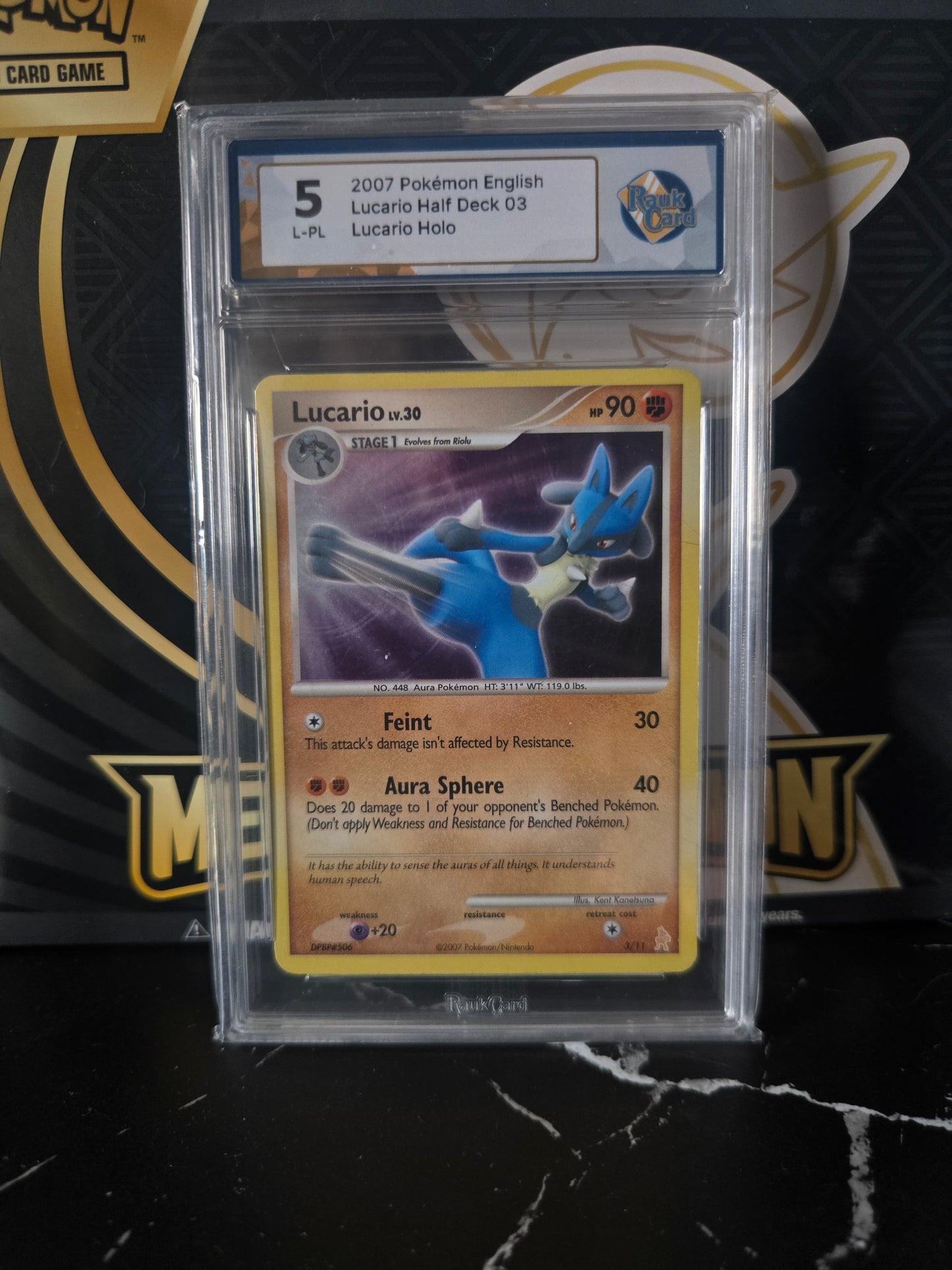 Pokémon TCG: Lucario Half Deck 03 (2007) – Lucario Holo (Rauk Card 5 L-PL)