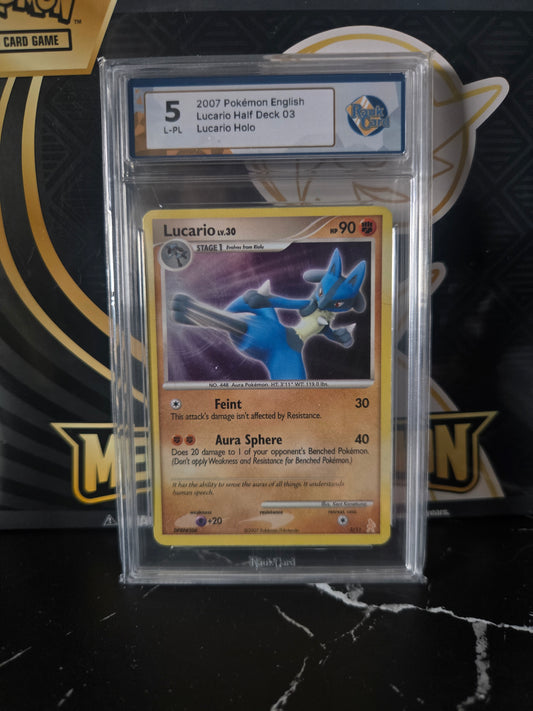Pokémon TCG: Lucario Half Deck 03 (2007) – Lucario Holo (Rauk Card 5 L-PL)