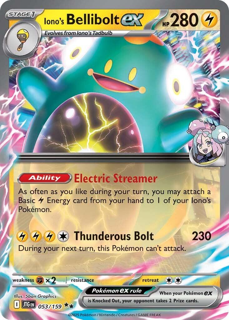 Pokémon TCG: Iono's Bellibolt ex (053/159) – Journey Together