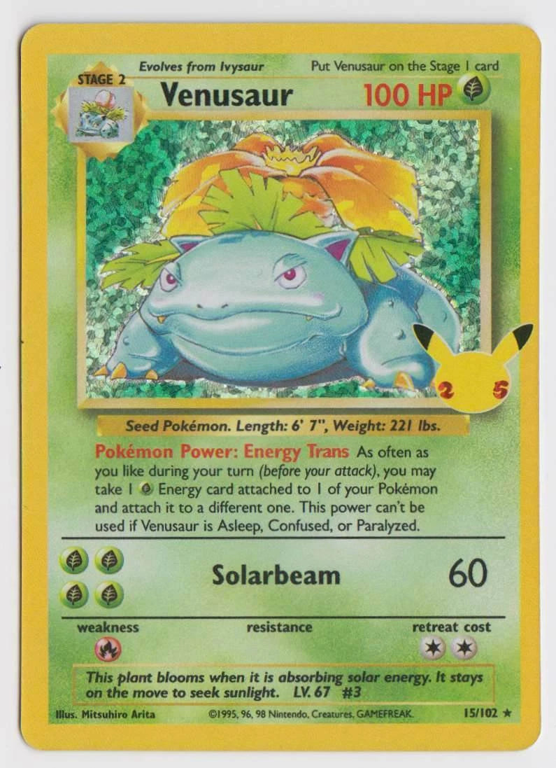 Pokemon Celebrations Classic Collection 25th Anniversary Holo 15/102 Venusaur
