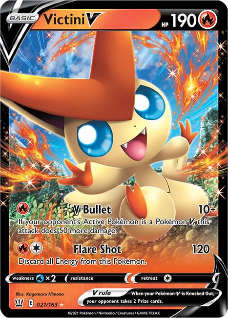Pokémon-kort Victini V 021/163 (Ultra Rare) – Battle Styles