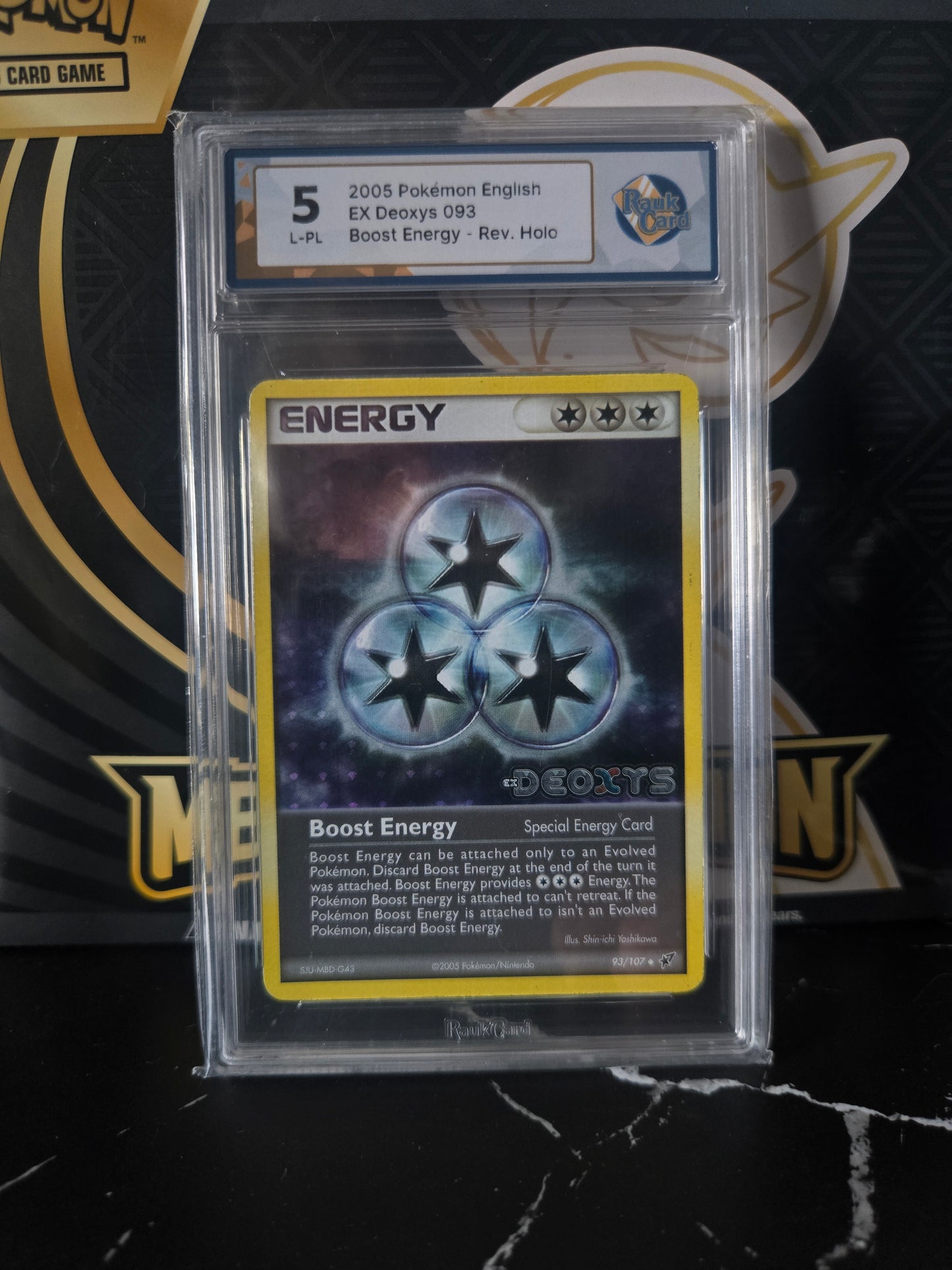 Pokémon TCG: EX Deoxys (2005) – Boost Energy Reverse Holo (Rauk Card 5 L-PL)