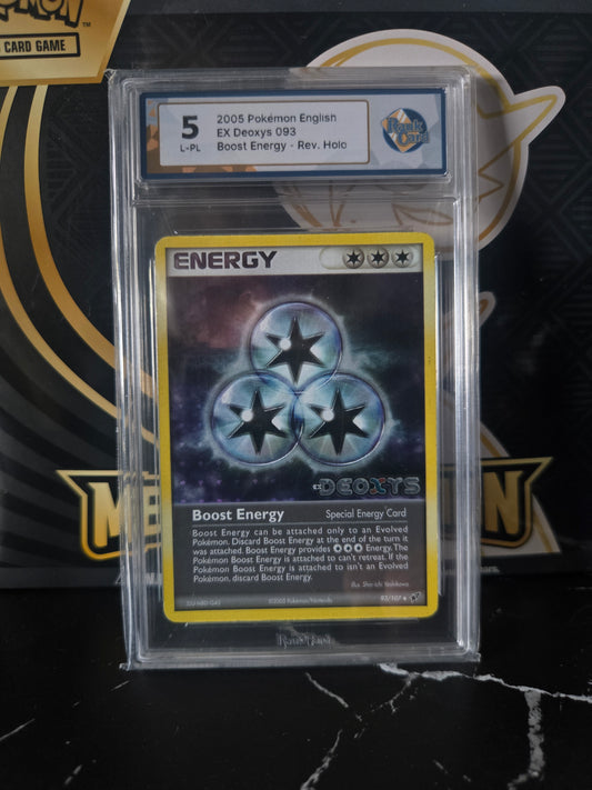 Pokémon TCG: EX Deoxys (2005) – Boost Energy Reverse Holo (Rauk Card 5 L-PL)