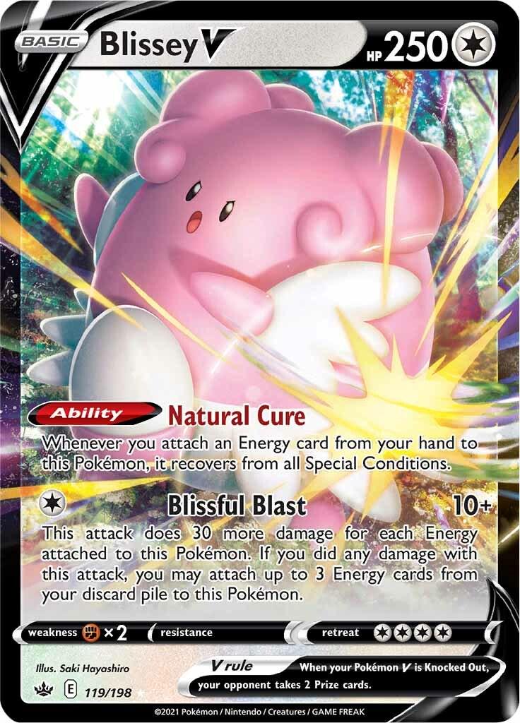 Pokémon-kort Blissey V 119/198 (Ultra Rare) – Chilling Reign