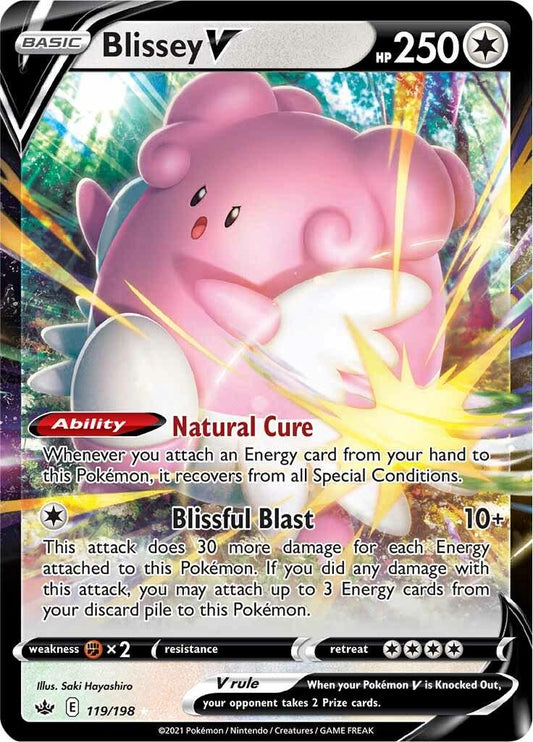 Pokémon-kort Blissey V 119/198 (Ultra Rare) – Chilling Reign