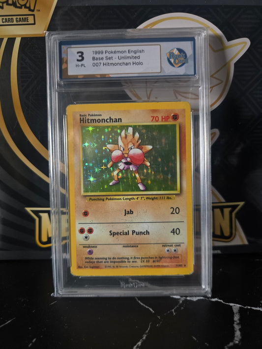 Pokémon TCG: Base Set Unlimited (1999) – Hitmonchan Holo (Rauk Card 3 H-PL)