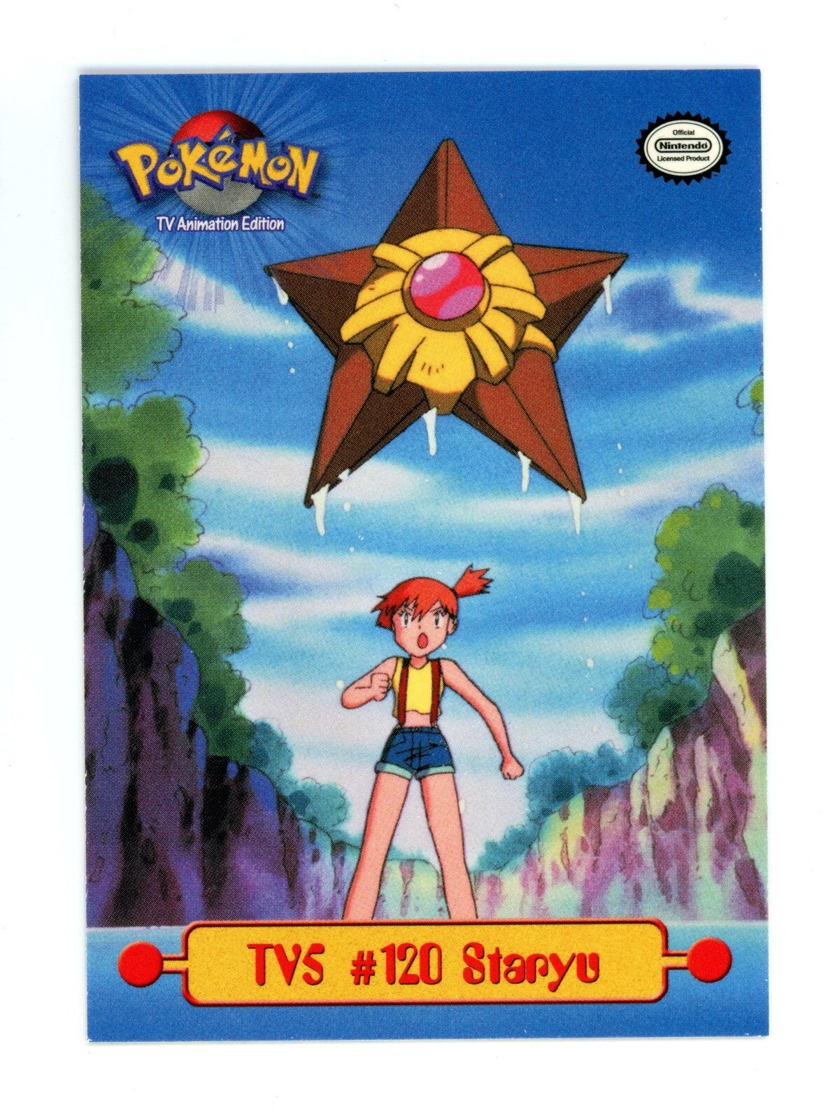 Vintage Pokémon-kort: Staryu TV5 #120 Holo foil– Topps Series 1 (1999)